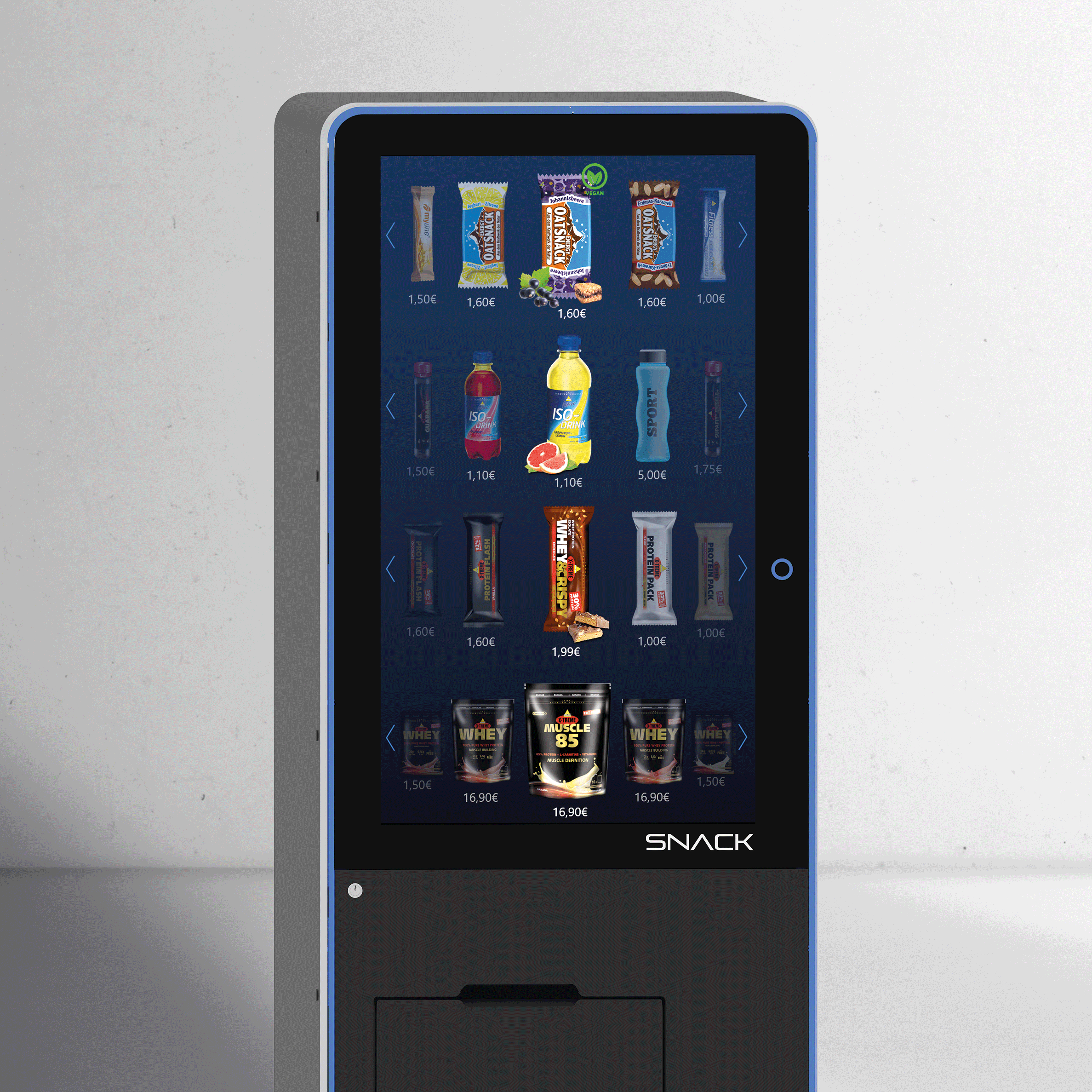Jetmix Portable JETMIX® SNACK | Der Snackautomat mit 42“ Touchdisplay
